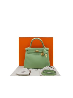 Hermes Vert Criquet 25 Evercolor Kelly Retourne 1