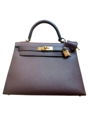 Hermes Chocolate Brown Epsom Kelly 28 1
