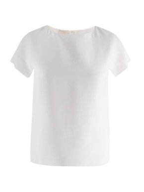 Giambattista Valli White Viscose Top with Cap Sleeves 1