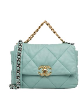 Chanel 19 Foam Leather Flap Large Crossbody Bag 1