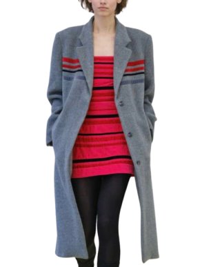 Molly Goddard Grey Wool Coat 1