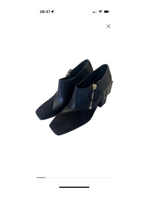 Loewe Black Leather/Suede Ankle Boots 1