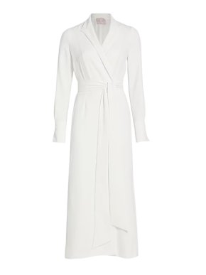 Galvan White Crepe Marina Dress 1