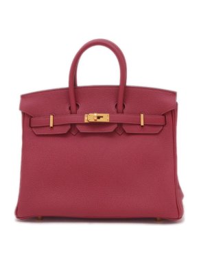 Hermès Birkin 25 Rouge Grenate Togo Leather With Gold Hardware 1