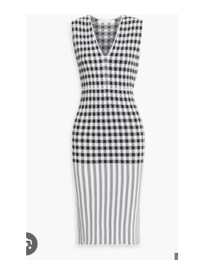 Another Tomorrow Gingham Dres 1
