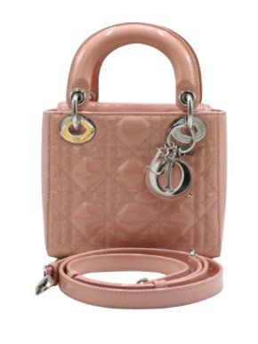 Dior Powder Pink Patent Cannage Mini Lady Dior 1