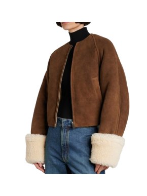 Alaia Current Shearling Jacket 1