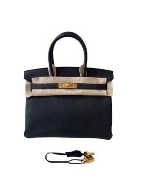 Hermès Black Epsom Leather Birkin 30 1