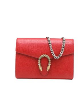 Gucci Red Calfskin Mini Dionysus Wallet on Chain 1