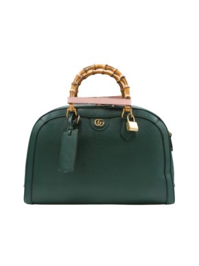 Gucci Medium Green Grained Calfskin Diana Bag 1
