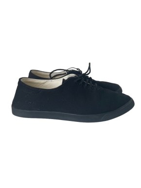 The Row Leather lined Black Canvas Plimsolls 1