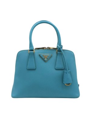 Prada Turquoise Saffiano Mini Promenade Tote 1