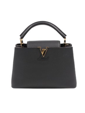 Louis Vuitton Black Taurillon Capucines PM 1