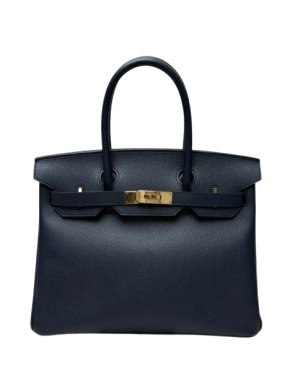 Hermes Navy Blue Epsom Leather Birkin 30 1