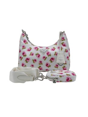 Prada Frloral Mini Re-Edition Tessuto Nylon Bag 1