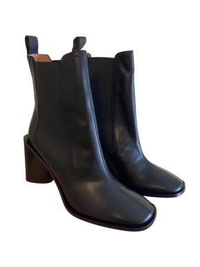 Acne Studios Bethany Black Leather Ankle Boots 1