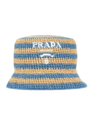 Prada Striped Bucket Hat 1