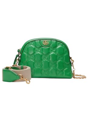 Gucci Green Leather Matelasse Bag 1