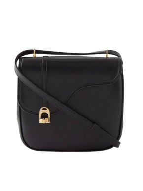 Gucci Medium Black Leather Equestrian Crossbody 1