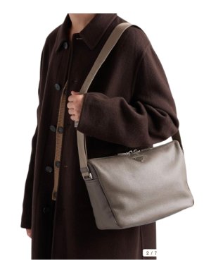 Prada Bambu Saffiano Leather Shoulder Bag -- Current Season 1