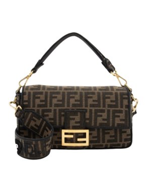 Fendi Large Canvas FF Baguette Bag 1