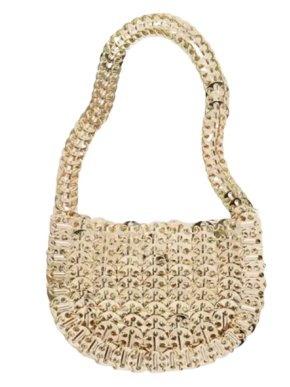 Paco Rabanne Gold Metal Chain Evening Bag 1