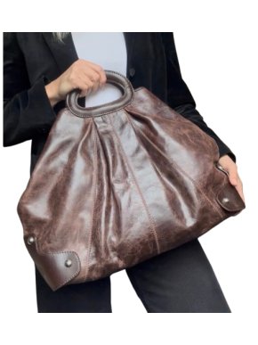 Tod's Large Brown Leather Tote Bag 1