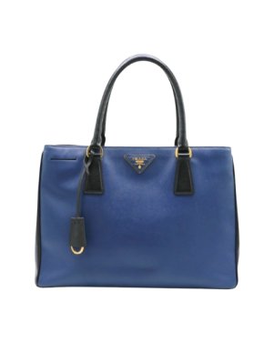 Prada Medium Blue Saffiano Lux Tote 1