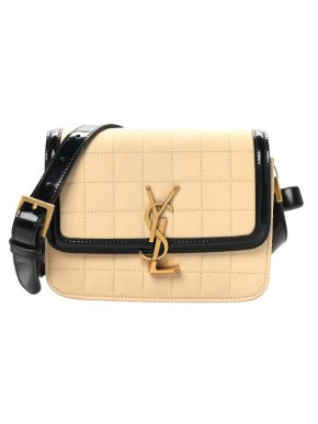 Saint Laurent Small Quilted Suede Satchel 1