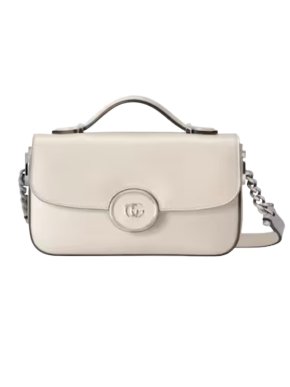 Gucci Ivory Leather Petit GG Leather 2 Way Shoulder Bag 1