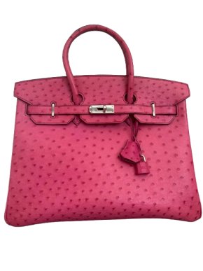 Hermes Rare Fuschia Pink Ostrich Birkin 35 1