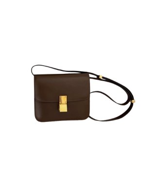 Celine Classic Tan Leater Box Bag 1