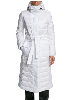 Belstaff White Duck Down/Feather Hooded Coat 1