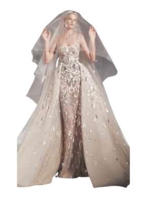 Zuhair Murad Couture Embellished Tulle 2022 bridal collection 1