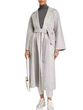 Max Mara Grey Cashmere Ludmilla Coat 1