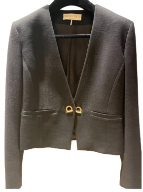 Pucci Black Virgin Wool Crepe Jacket