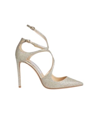 Jimmy Choo Gold Glitter Lancer 100 Heels 1