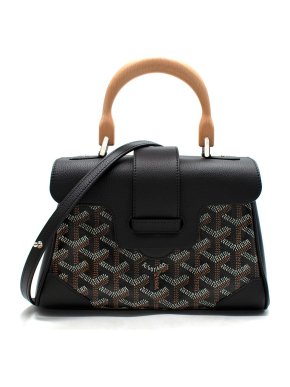 Goyard Black Saïgon Mini Top Handle Bag 1