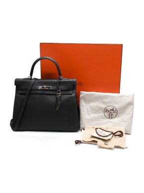 Hermes  Black Togo Leather Kelly 32 - Full Set 2016 1