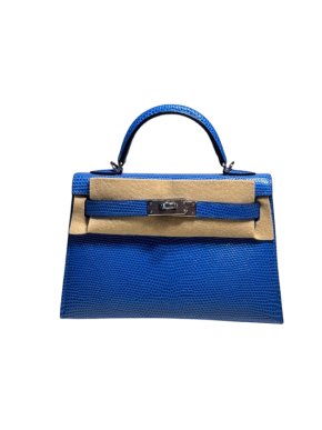 Hermes Rare Bleu Sapphire Mini Kelly II - Full set with receipt 1