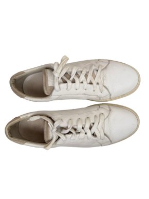 Brunello Cucinelli White Calfskin Trainers 1