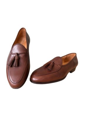 Baudoin & Lange London Grand Conti Tassel Leather Slip on Loafer 1