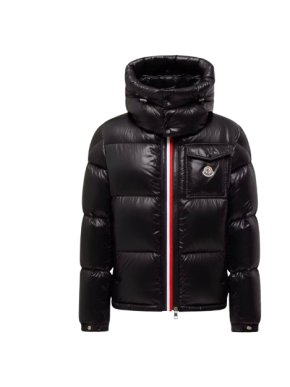 Moncler Black Montbeliard Hooded Short Down Jacket - size M 1