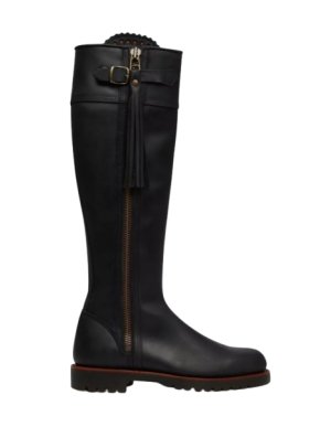 Penelope Chilvers Black Leather Tassel Boots 1