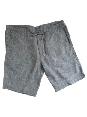 Loro Piana New Grey Linen Bermuda Shorts