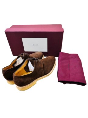 John Lobb Drift Suede Lace Up Shoes