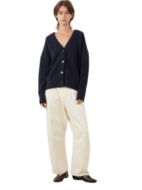 Christian Wijnants Kenata Navy Knit Cardigan