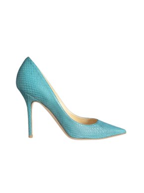 Jimmy Choo Blue Elaphe Matt Pumps