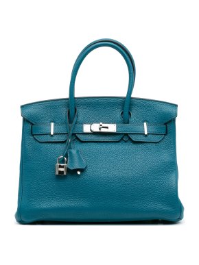 Hermes Cobalt Togo Birkin Retourne 30