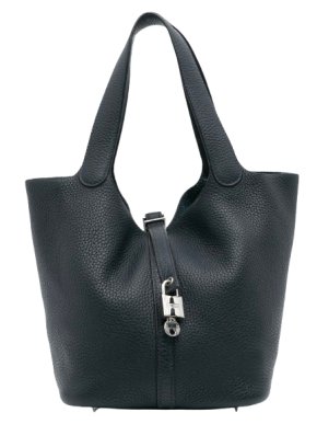 Hermes Blue Clemence Picotin Lock 22